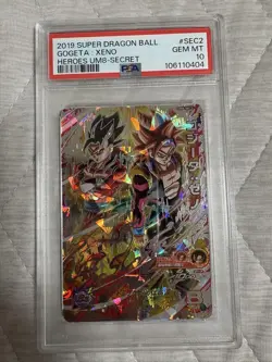 Dragon Ball Super Card Game Trading Card Gogeta Xeno UM8-SEC2 Gem Mint 10 PSA - Image 1