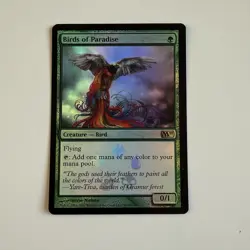 MTG Birds of Paradise M11 (Buy A Box Promo FOIL) - Magic The Gathering - Image 1