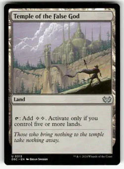 TEMPLE OF THE FALSE GOD (UNCOMMON) MTG COMMANDER: DUSKMOURN: HOUSE OF HORROR - Image 1