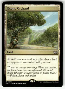 EXOTIC ORCHARD #275 (RARE) MTG COMMANDER: DUSKMOURN: HOUSE OF HORROR - Image 1