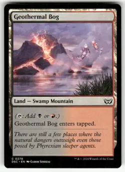 GEOTHERMAL BOG #278 (COMMON) MTG COMMANDER: DUSKMOURN: HOUSE OF HORROR - Image 1