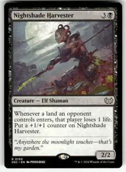 NIGHTSHADE HARVESTER #150 (RARE) MTG COMMANDER: DUSKMOURN: HOUSE OF HORROR - Image 1
