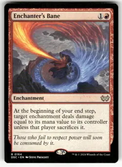 ENCHANTER'S BANE #164 (RARE) MTG COMMANDER: DUSKMOURN: HOUSE OF HORROR - Image 1