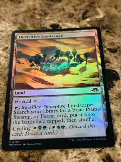 DECEPTIVE LANDSCAPE Magic MTG Modern Horizons 3 Foil - Image 1
