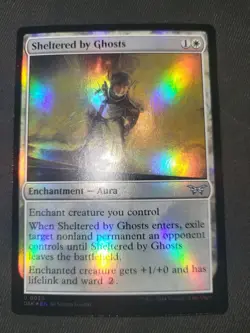 MTG Sheltered by Ghosts Foil - Duskmourn: House of Horror (DSK) 30 - Image 1