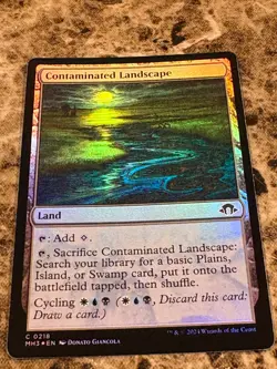 CONTAMINATED LANDSCAPE Magic MTG Modern Horizons 3 Foil - Image 1