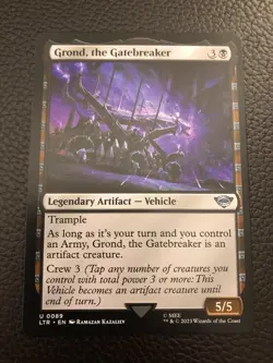 Magic the Gathering MTG Lord of the Rings Grond, the Gatebreaker 089 NM+ - Image 1