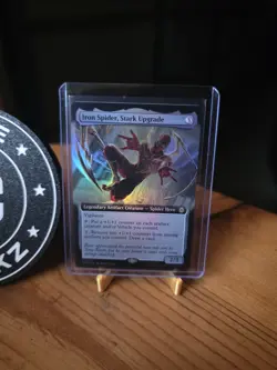 Iron Spider, Stark Upgrade - R 0279 Foil - Extended Art - MTG Spider-Man - Image 2