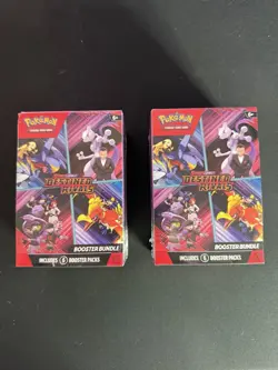 2 Pokemon TCG Scarlet Violet Destined Rivals Booster Bundles New Factory Sealed - Image 1