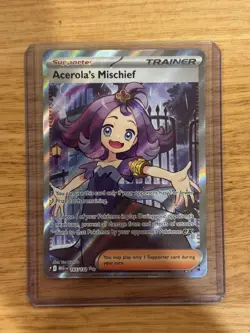 Pokemon Mega Evolution Acerola's Mischief FULL ART ENG 165/132 NM - Image 1