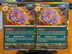 Pokemon TCG Scarlet & Violet 151 Weezing Holo Rare 110/165 x2 - Image 1
