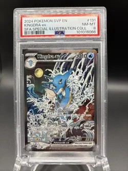 2024 POKEMON SVP EN-SV BLACK STAR PROMO #131 KINGDRA EX PSA 8 - Image 1