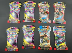 Pokemon TCG Mega Evolution Sleeved Booster Pack Lot of 8 - Image 1