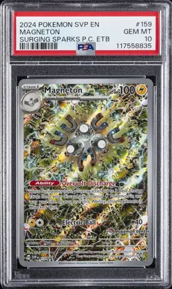 2024 POKEMON SVP EN-SV BLACK STAR PROMO #159 MAGNETON PSA 10 - Image 1