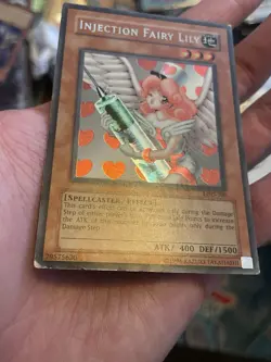 Yugioh Injection Fairy Lily LOD-100 Secret Rare MP - Image 5