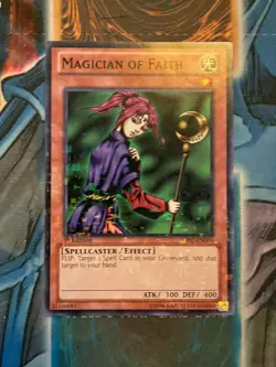 YUGIOH MAGICIAN OF FAITH BP02-EN005 MOSAIC RARE 1ST ED NM - Image 1