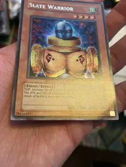 Yugioh Slate Warrior WC4-003 Parallel Secret Rare MP - Image 4