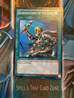 | Yugioh Reinforcement of the Army LCYW-EN173 Yugi World Super Rare NM - Image 1