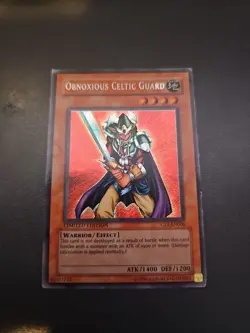 (57) Yugioh TCG #CT1-EN006 Obnoxious Celtic Guard Limited Edition Secret HP/DMG - Image 1