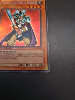 (57) Yugioh TCG #CT1-EN006 Obnoxious Celtic Guard Limited Edition Secret HP/DMG - Image 2