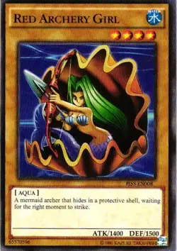 RED ARCHERY GIRL YuGiOh YU GI OH Custom Anime Collectible Card - Image 1
