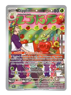 Dipplin Illustration Rare 170/167 SV06: Twilight Masquerade Pokemon Card NM - Image 1