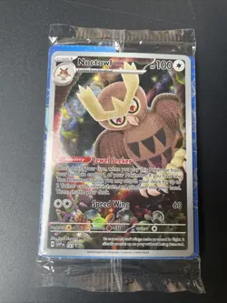 Pokemon Card TCG Noctowl SVP 141 S&V Stellar Crown Black Star Promo SEALED Holo - Image 2