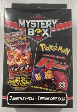 Pokemon MJH Mystery Box Factory Sealed 3 Booster Packs + 1 Online Code Card! - Image 1