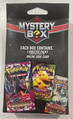 Pokemon MJH Mystery Box Factory Sealed 3 Booster Packs + 1 Online Code Card! - Image 2