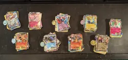 20 Pokemon Cards, All Holo & Reverse-Holo, EX, GX, V, Random Lot - Image 1