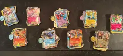 20 Pokemon Cards, All Holo & Reverse-Holo, EX, GX, V, Random Lot - Image 2