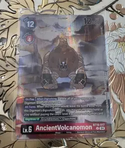 Digimon Card Game AncientVolcanomon Alternate Art Foil BT18-017 Tamers Select A2 - Image 1