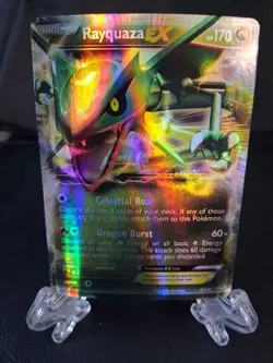 Pokemon TCG Card Black Star BW Promo BW47 Rayquaza EX Black & White - Image 1
