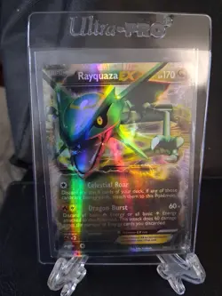 Pokemon TCG Card Black Star BW Promo BW47 Rayquaza EX Black & White - Image 4