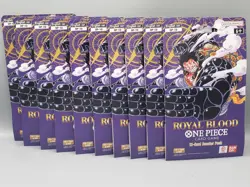One Piece CCG Royal Blood 12-Card Booster Pack Lot of 10 - Image 1