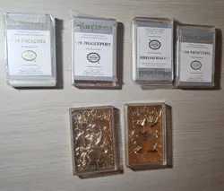 1999 Burger King Gold Plated Pokemon Cards 6 w/ certificate - Image 2