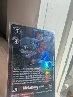 Digimon Card Game MetalGreymon Alt Alternate Art EX9-011 SR Versus Monsters - Image 1