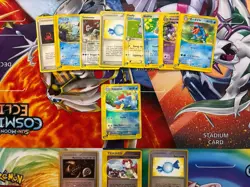 Vintage Pokemon Card Lot Fire E Series Houndoom Meganium Bulbasaur 57 Cards - Image 3