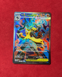 Mega Lucario Ex Full Art Ultra Rare 160/132 Pokemon Card NM/M Mega Evolutions - Image 1