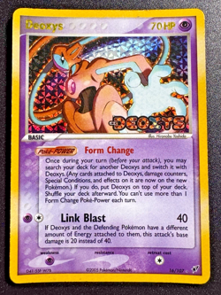 Deoxys 16/107 Normal Forme EX Deoxys Pokemon Card Reverse Holo Foil Rare HP - Image 1