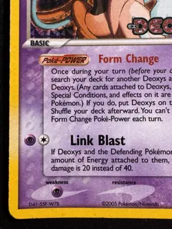 Deoxys 16/107 Normal Forme EX Deoxys Pokemon Card Reverse Holo Foil Rare HP - Image 5