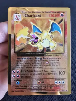 Pokemon Celebrations Gold Metal Charizard Card 4/102 Ultra Premium Collection - Image 1