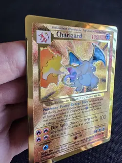 Pokemon Celebrations Gold Metal Charizard Card 4/102 Ultra Premium Collection - Image 2