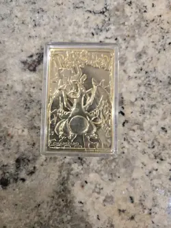 Charizard Pokemon 23K Gold Plated Trading Card Burger King 1999 - Image 1