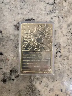 Charizard Pokemon 23K Gold Plated Trading Card Burger King 1999 - Image 2