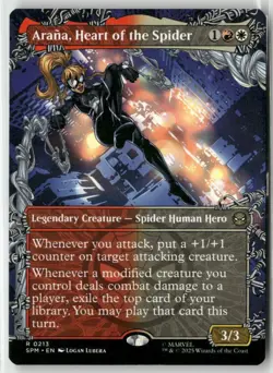 MTG MARVEL'S SPIDER-MAN ARANA, HEART OF THE SPIDER BORDERLESS NON-FOIL - Image 1