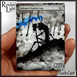 Solemn Simulacrum - Hand Painted MTG Alter - Magic - Revelen's Light - Image 1