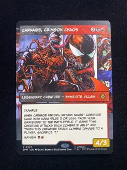 2025 Magic The Gathering MTG Marvel EN #R 0227 CARNAGE, CRIMSON CHAOS AK001 - Image 1