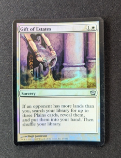 Magic Mtg FOIL Core Set 9th Edition Gift of Estates lightly played - Image 1