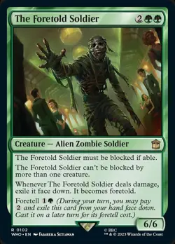 Near Mint, English - 2 x MTG The Foretold Soldier Universes Beyond: Doctor Who - Image 1